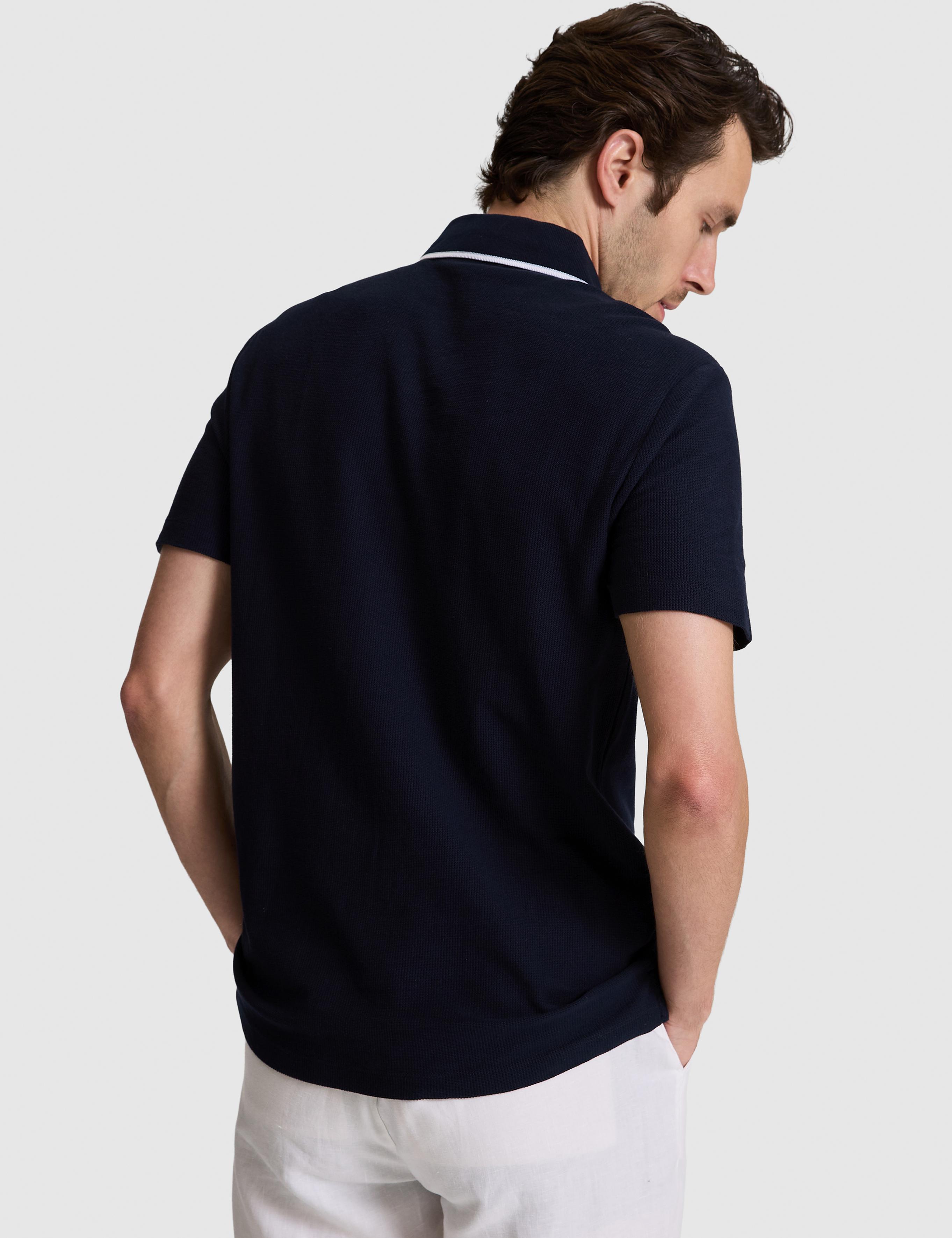 Lacivert Slim Fit Polo Yaka T-shirt - 50328357032