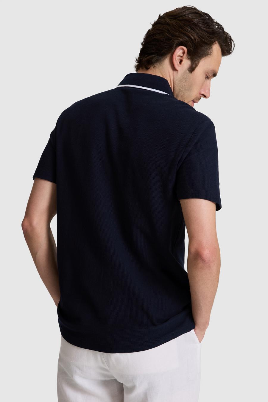 Lacivert Slim Fit Polo Yaka T-shirt - 50328357032