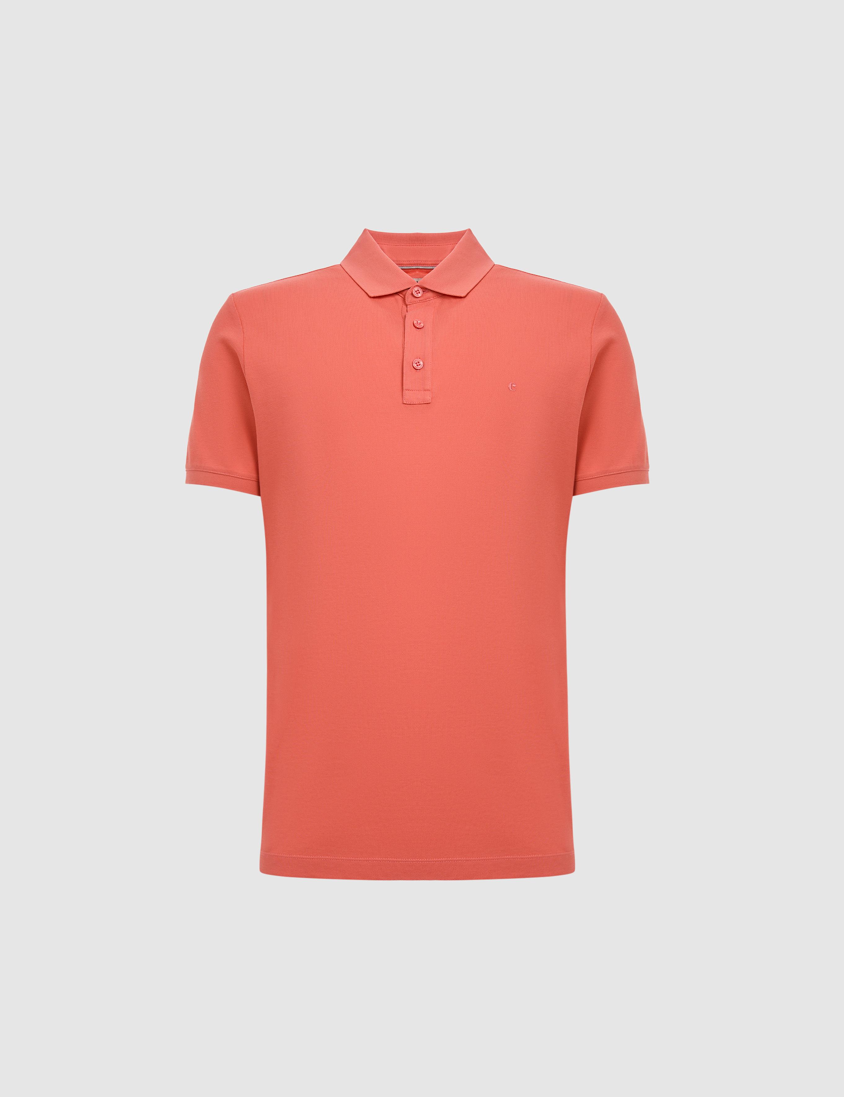Somon Slim Fit Saf Pamuk Polo Yaka Basic T-shirt - 50320657183