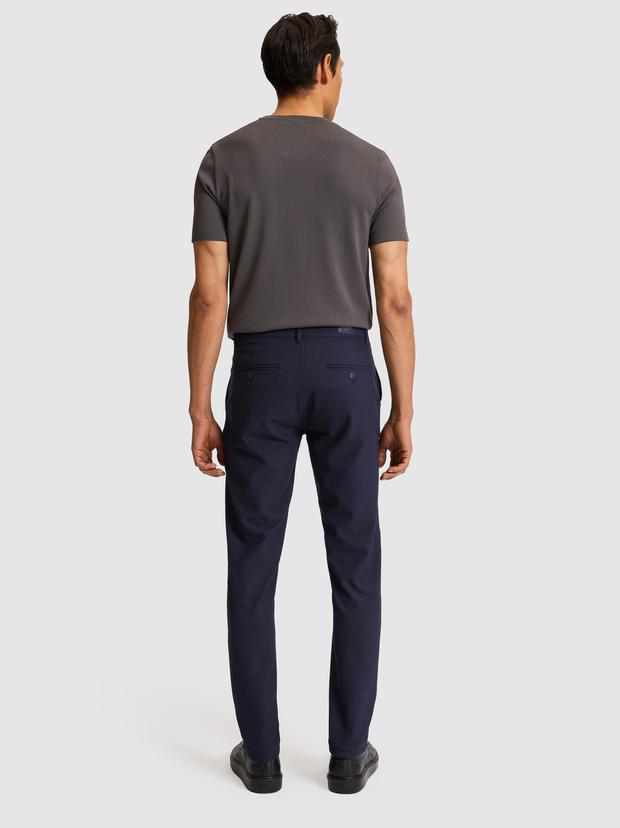 Lacivert Slim Fit Kanvas Pantolon