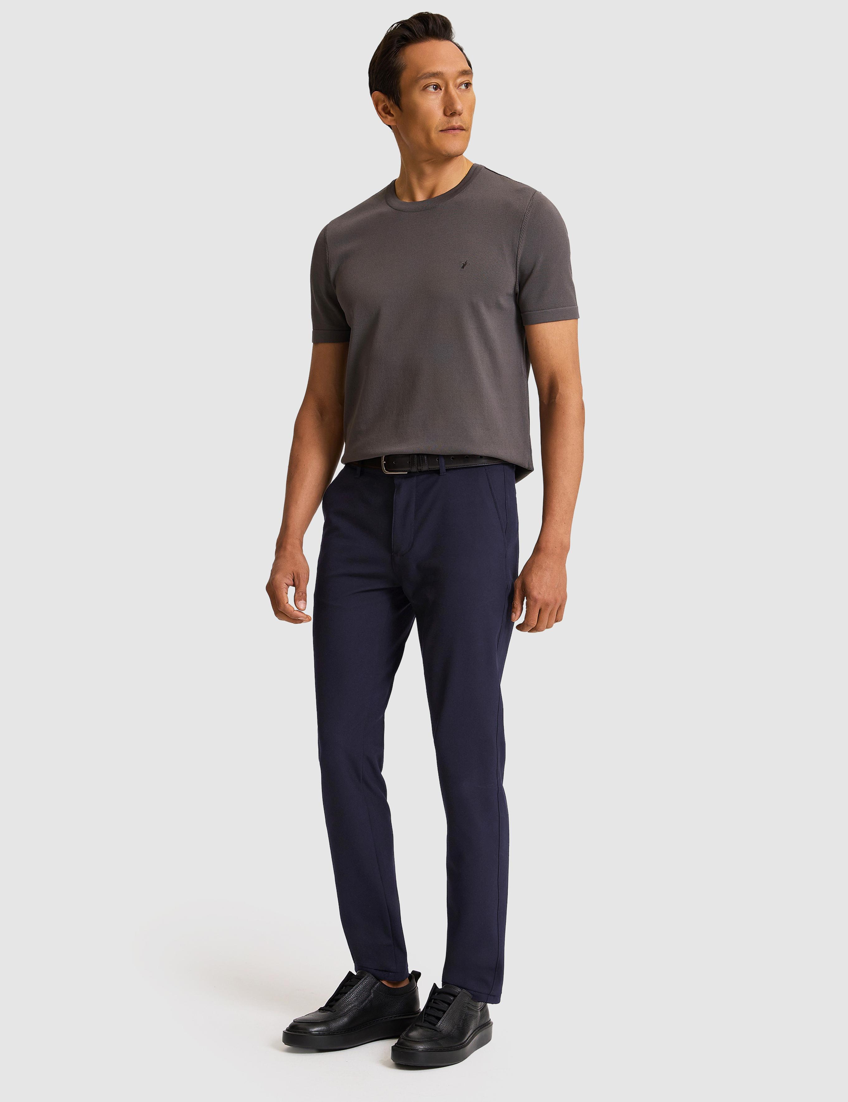 Lacivert Slim Fit Kanvas Pantolon - 50324269113