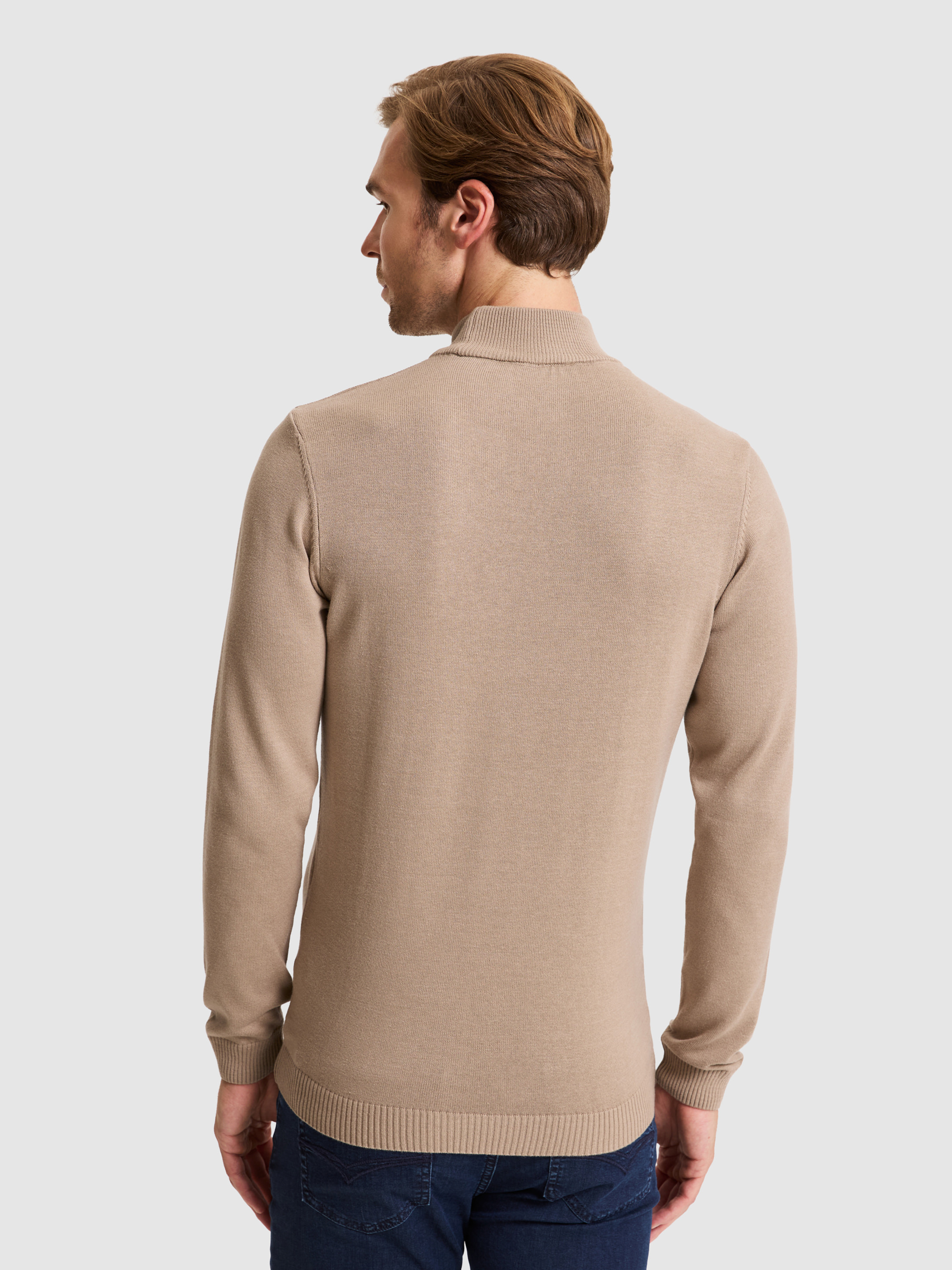Camel Slim Fit Basic Kazak - 50257392043