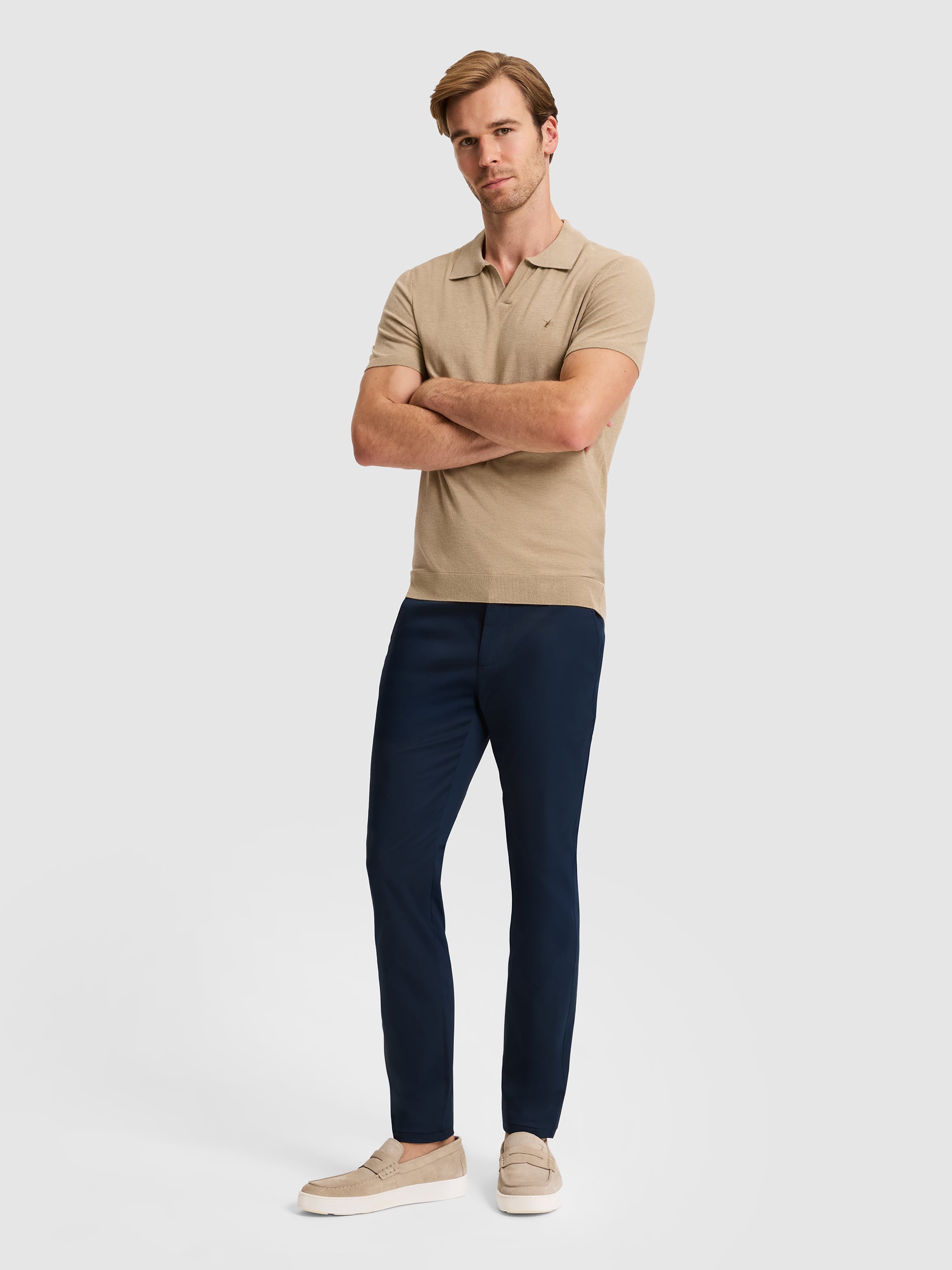 Lacivert Slim Fit Kanvas Pantolon - 50324292088