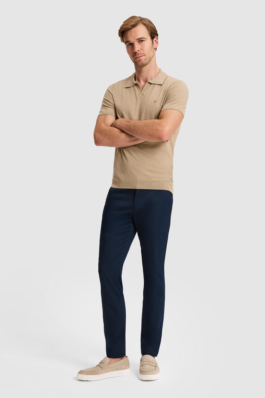 Lacivert Slim Fit Kanvas Pantolon - 50324292088