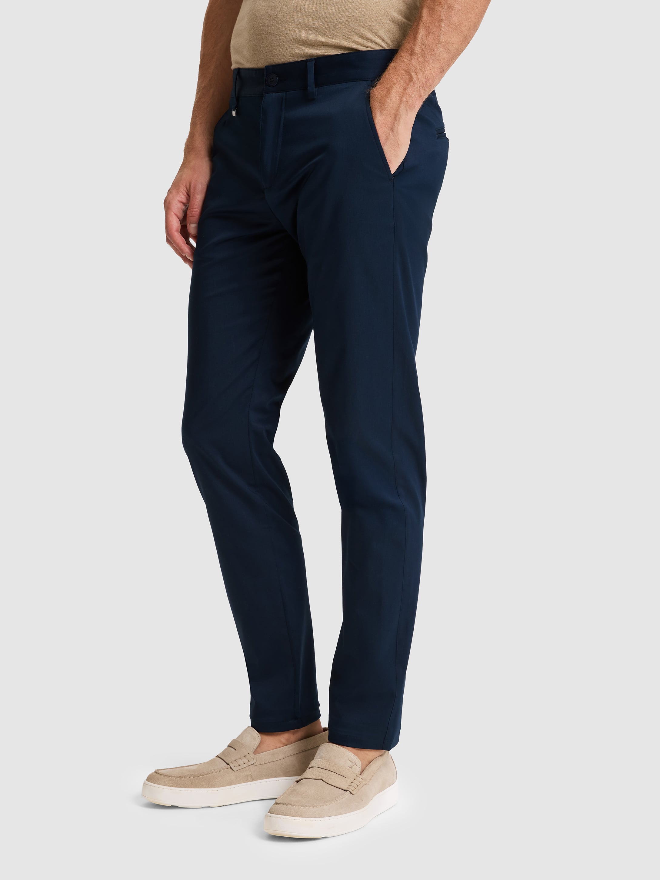 Lacivert Slim Fit Kanvas Pantolon - 50324292088