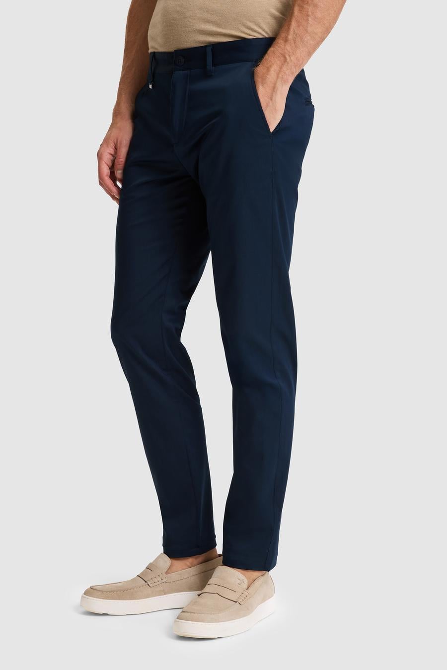 Lacivert Slim Fit Kanvas Pantolon - 50324292088