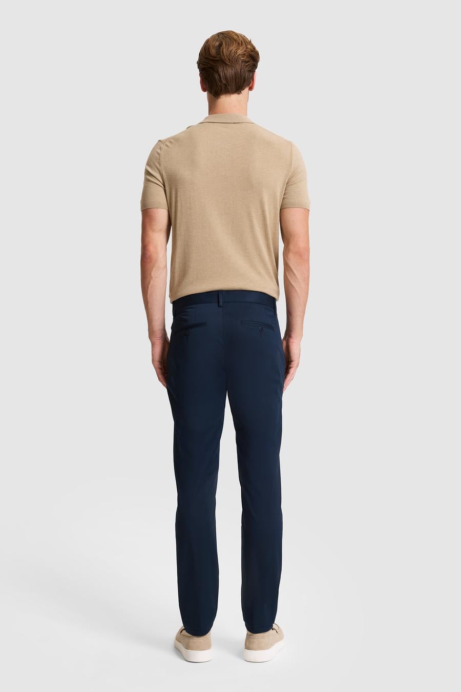 Lacivert Slim Fit Kanvas Pantolon - 50324292088