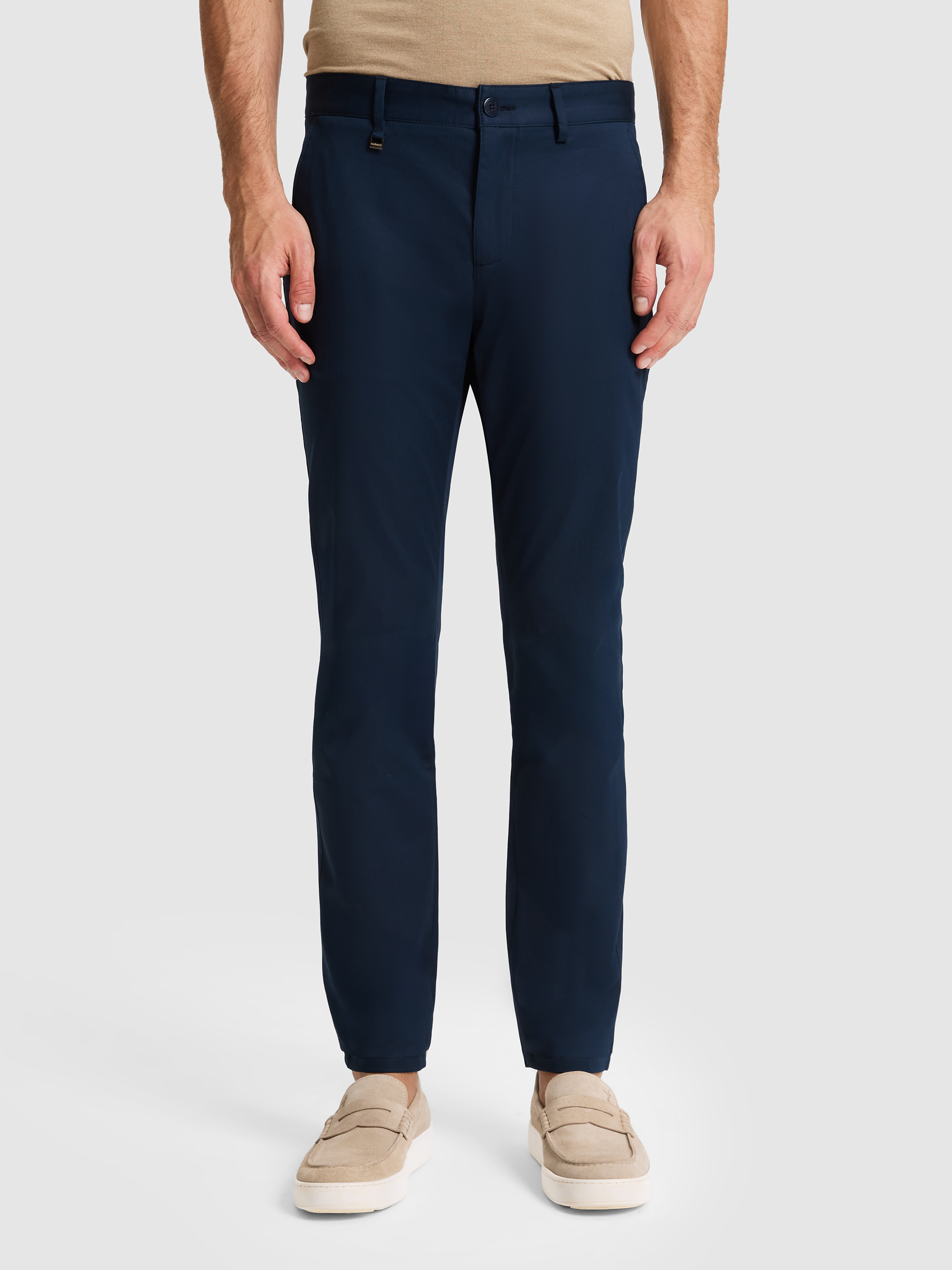 Lacivert Slim Fit Kanvas Pantolon - 50324292088