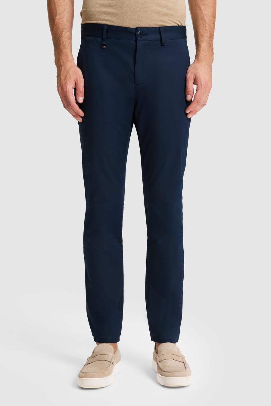 Lacivert Slim Fit Kanvas Pantolon - 50324292088