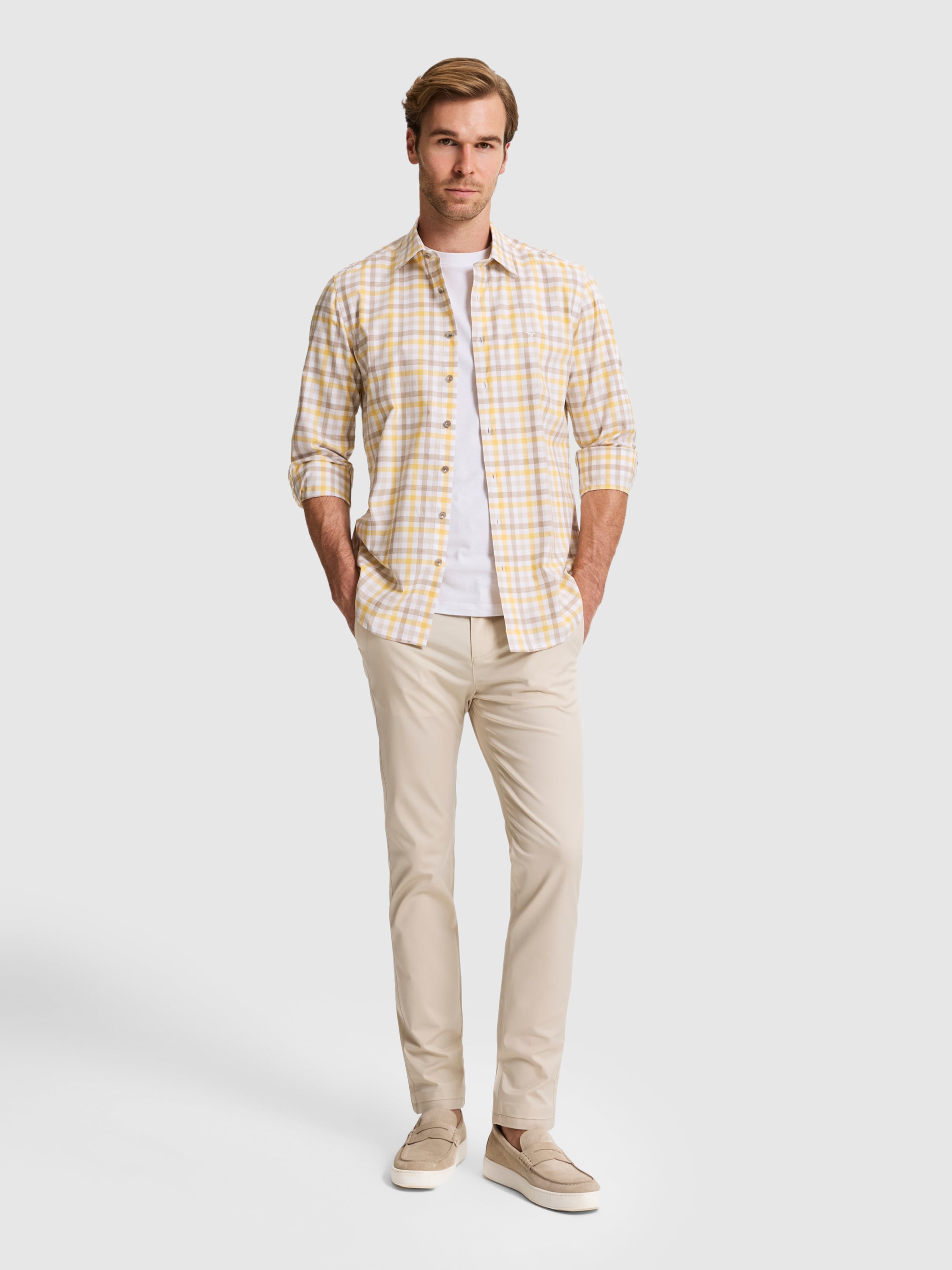 Bej Slim Fit Kanvas Pantolon - 50324260153