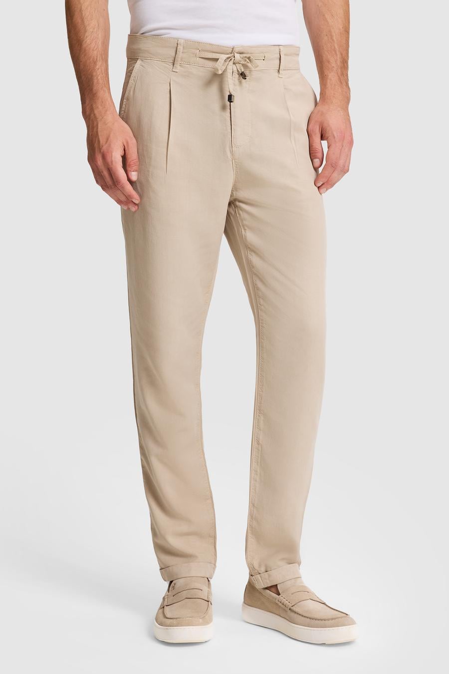 Bej Carrot Fit Kanvas Pantolon - 50321101112
