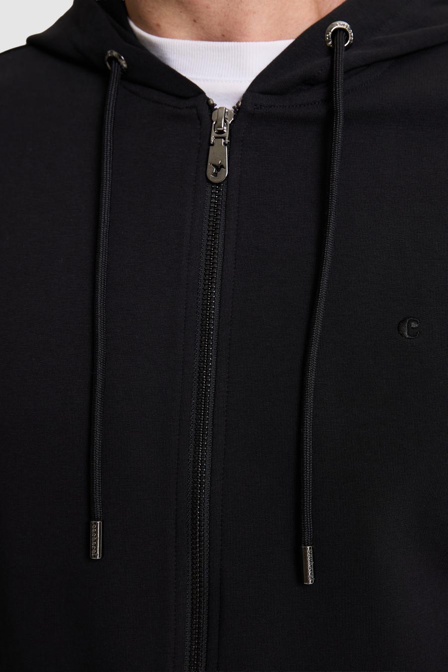 Siyah Regular Fit Sweatshirt - 50320608018