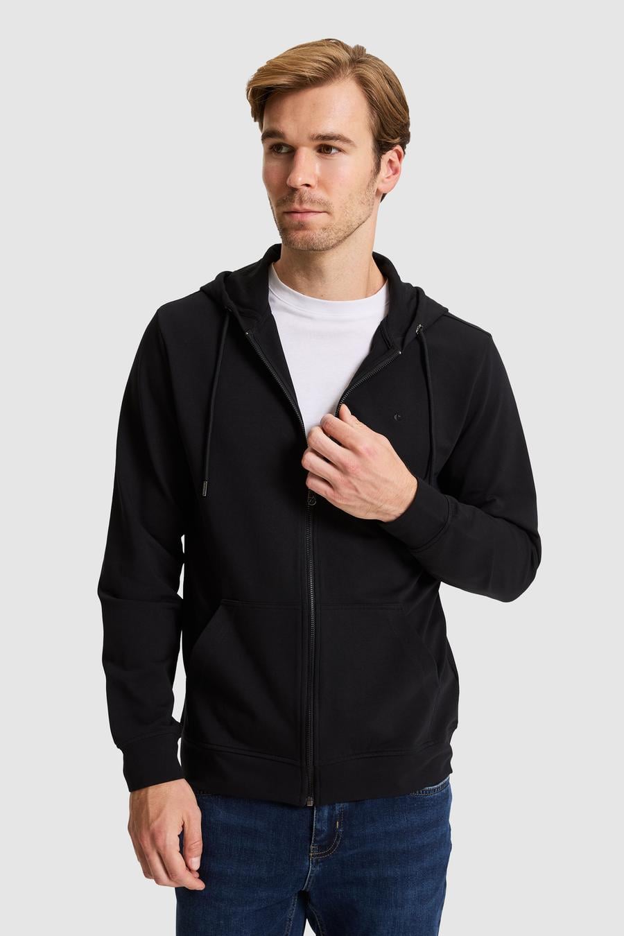 Siyah Regular Fit Sweatshirt - 50320608018
