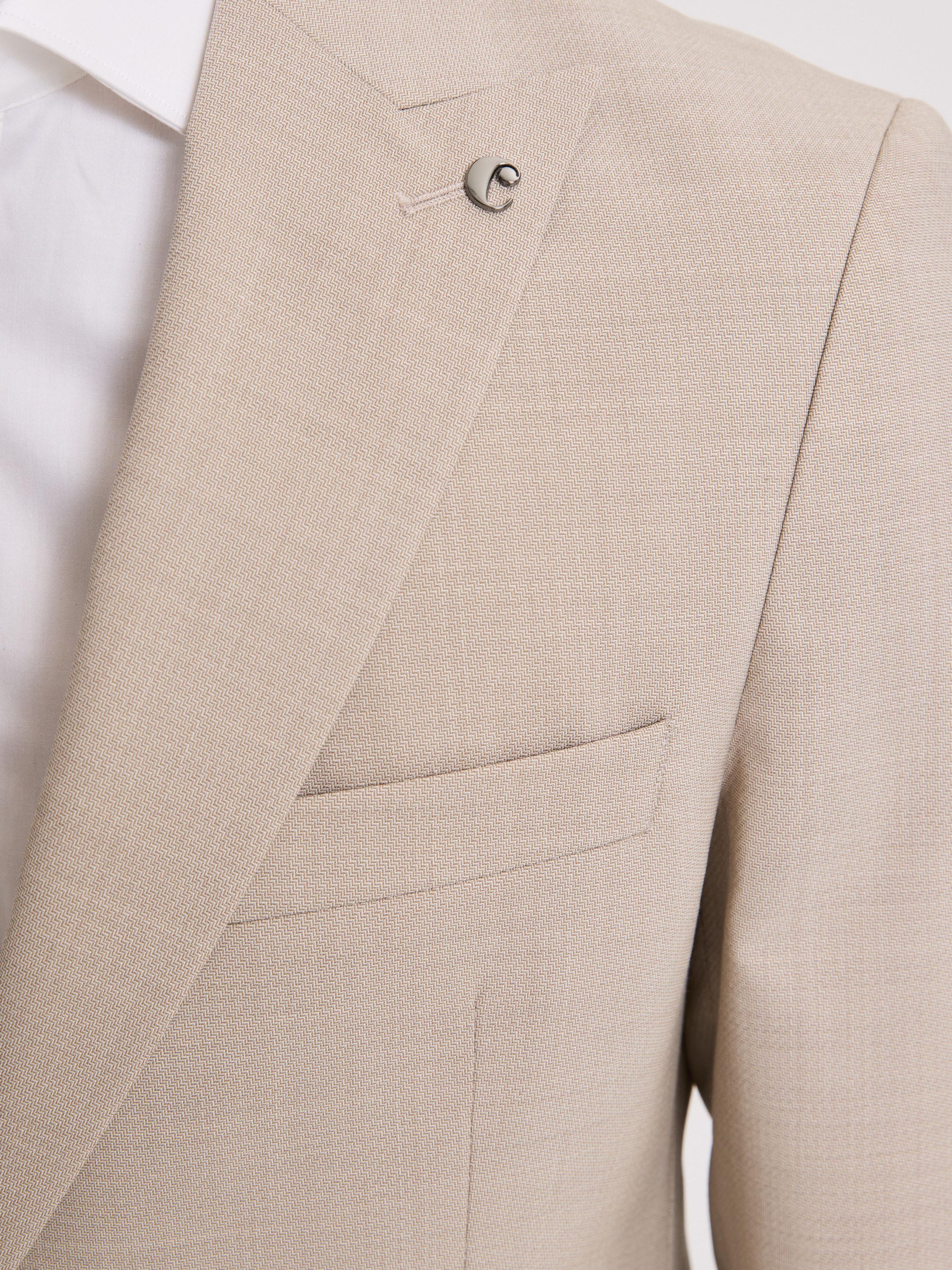 Bej Slim Fit Takım Elbise - 50319153008