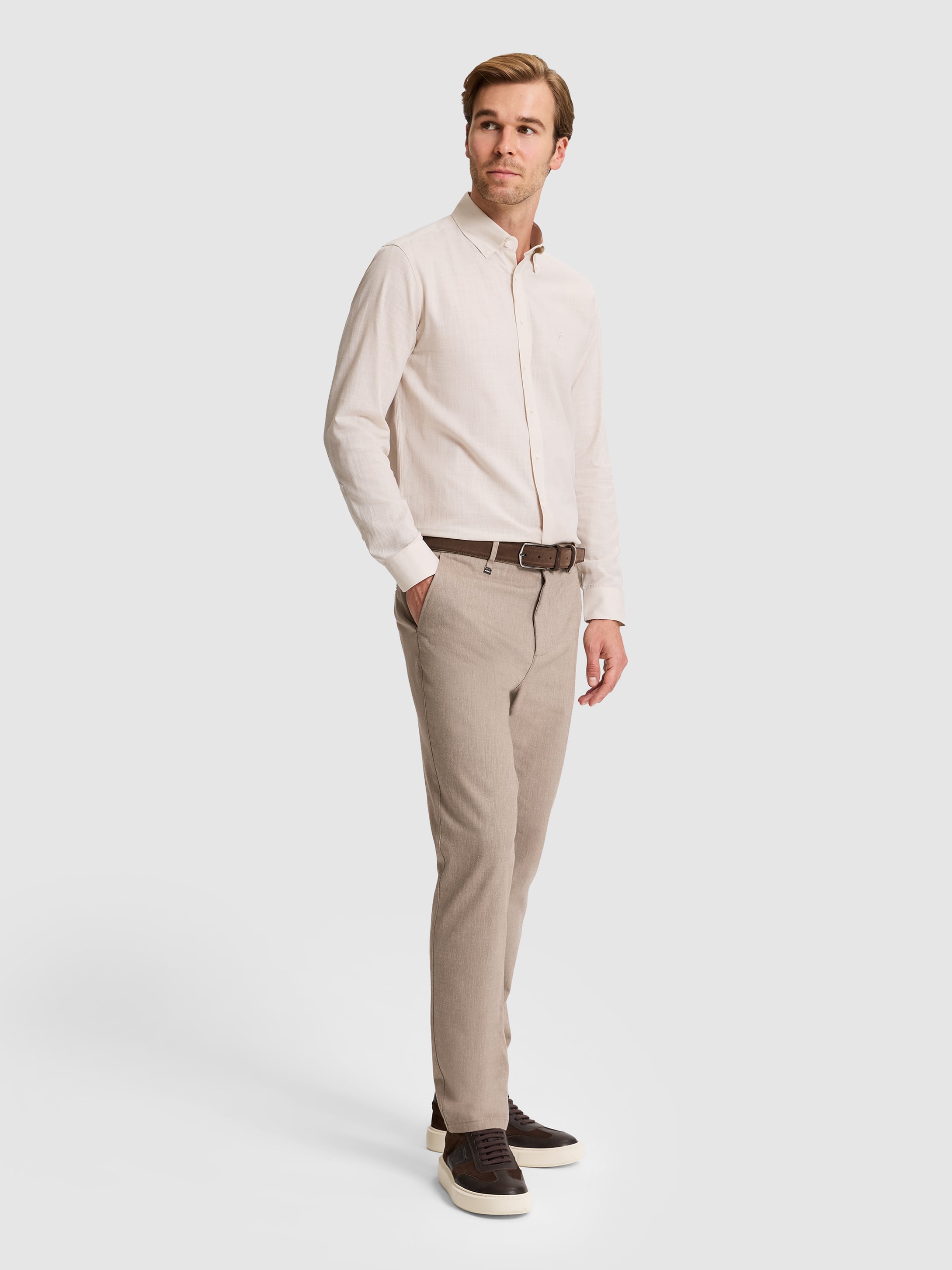 Açık Kahverengi Kanvas Pantolon - 50324280133