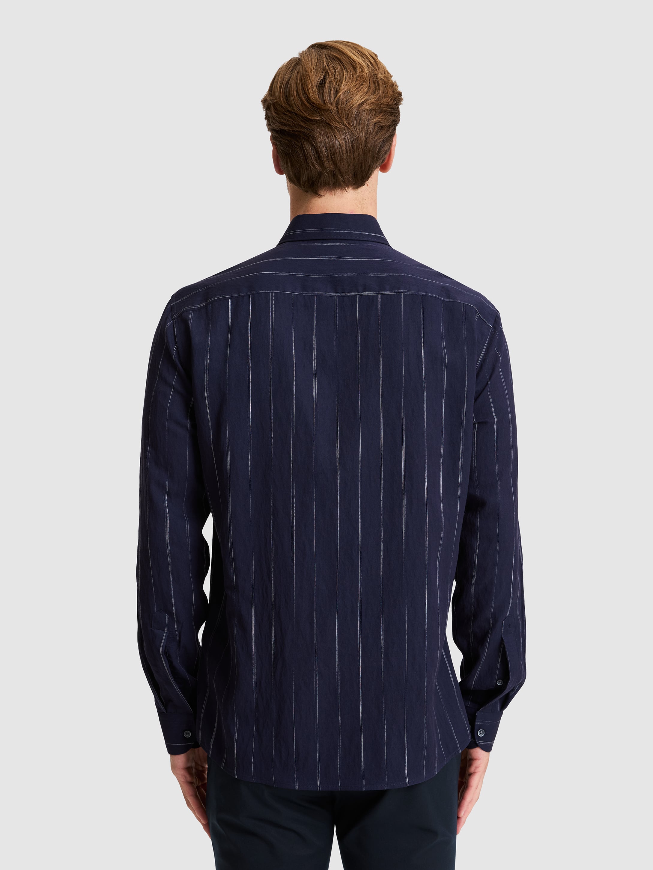 Lacivert Regular Fit Uzun Kollu Gömlek - 50319149018