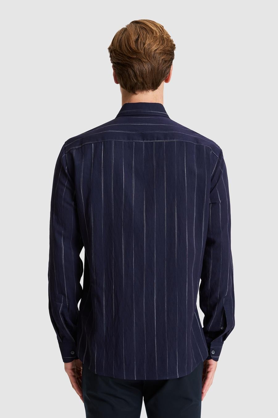 Lacivert Regular Fit Uzun Kollu Gömlek - 50319149018