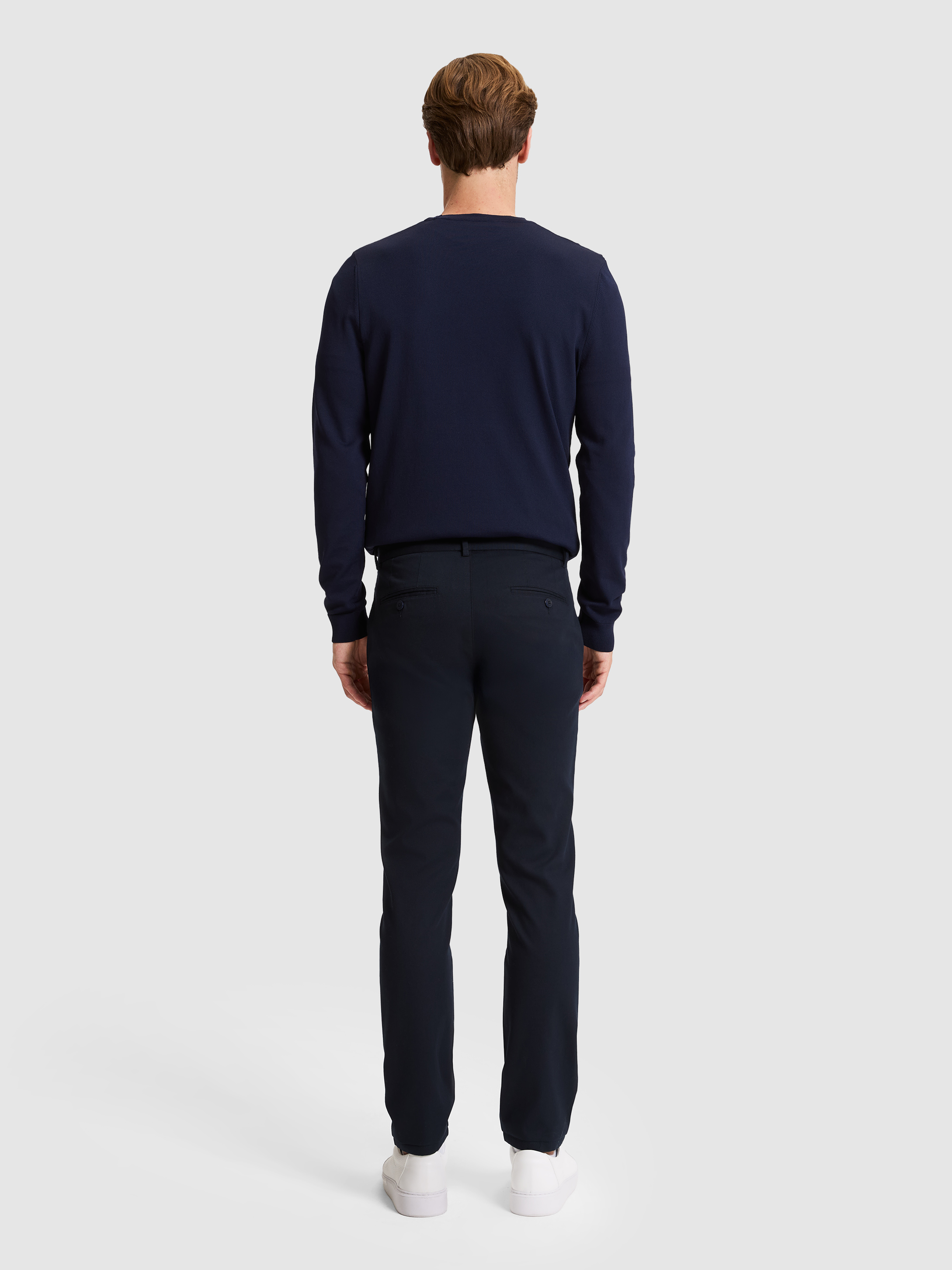 Lacivert Slim Fit Kanvas Pantolon - 50321057213