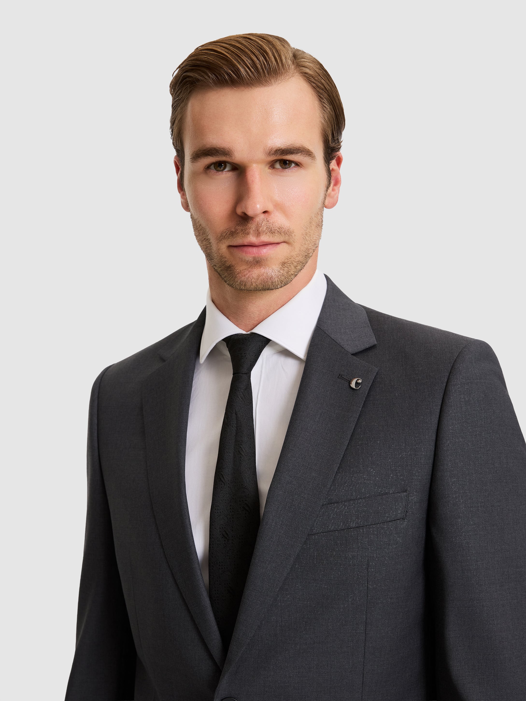 Füme Slim Fit Takım Elbise - 50324487080