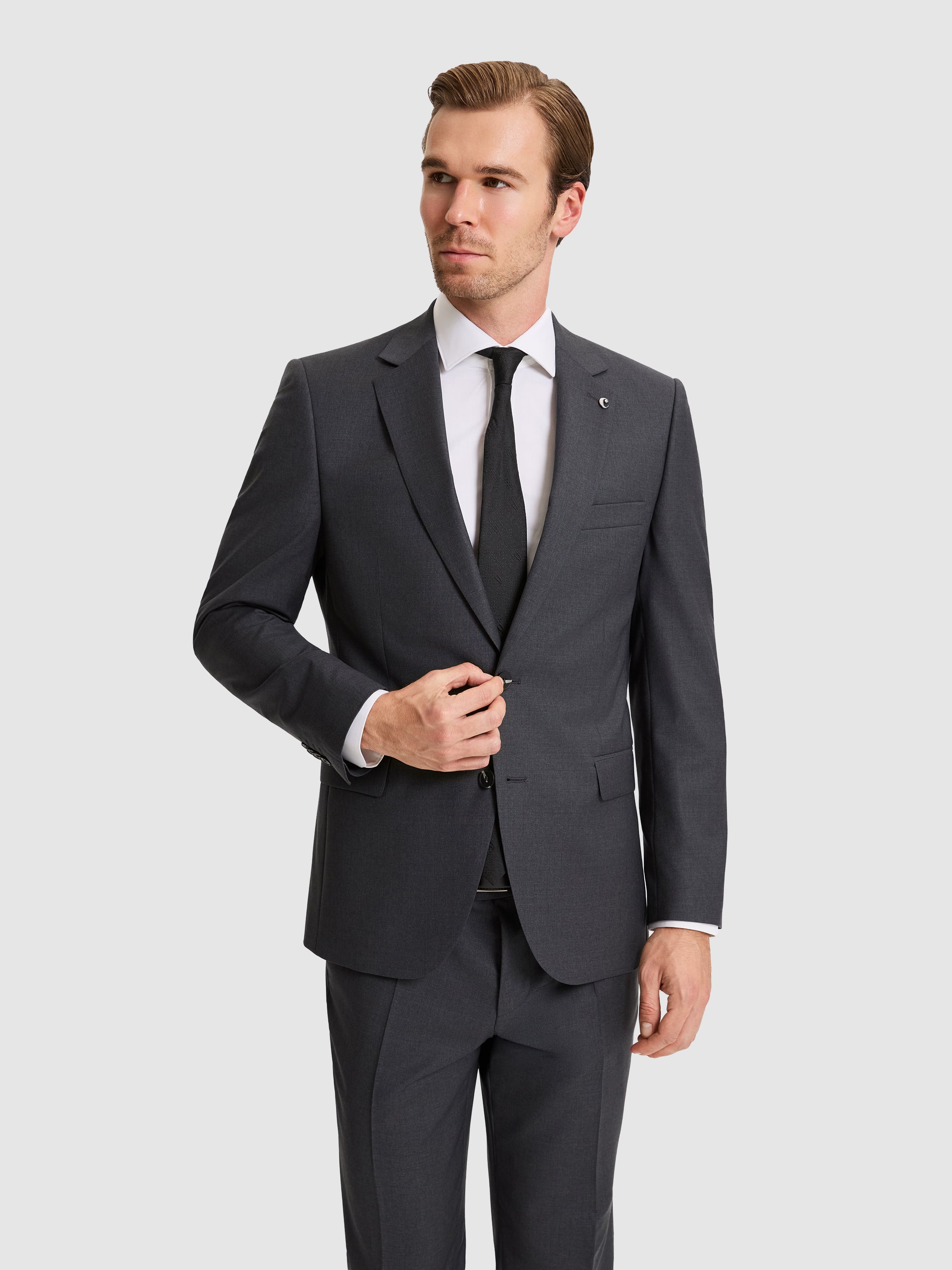 Füme Slim Fit Takım Elbise - 50324487080