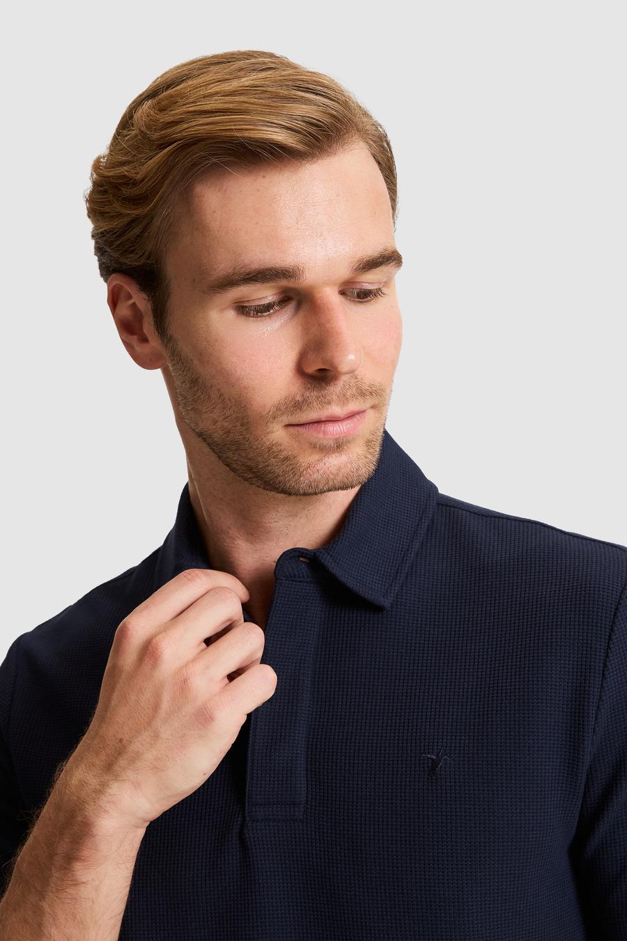 Lacivert Slim Fit Tişört - 50328358023