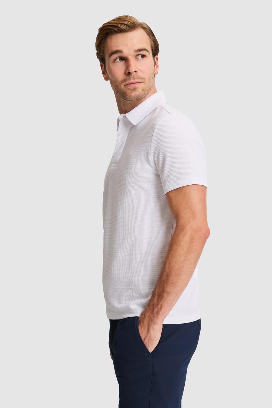 Beyaz Slim Fit Tişört - 50328358021