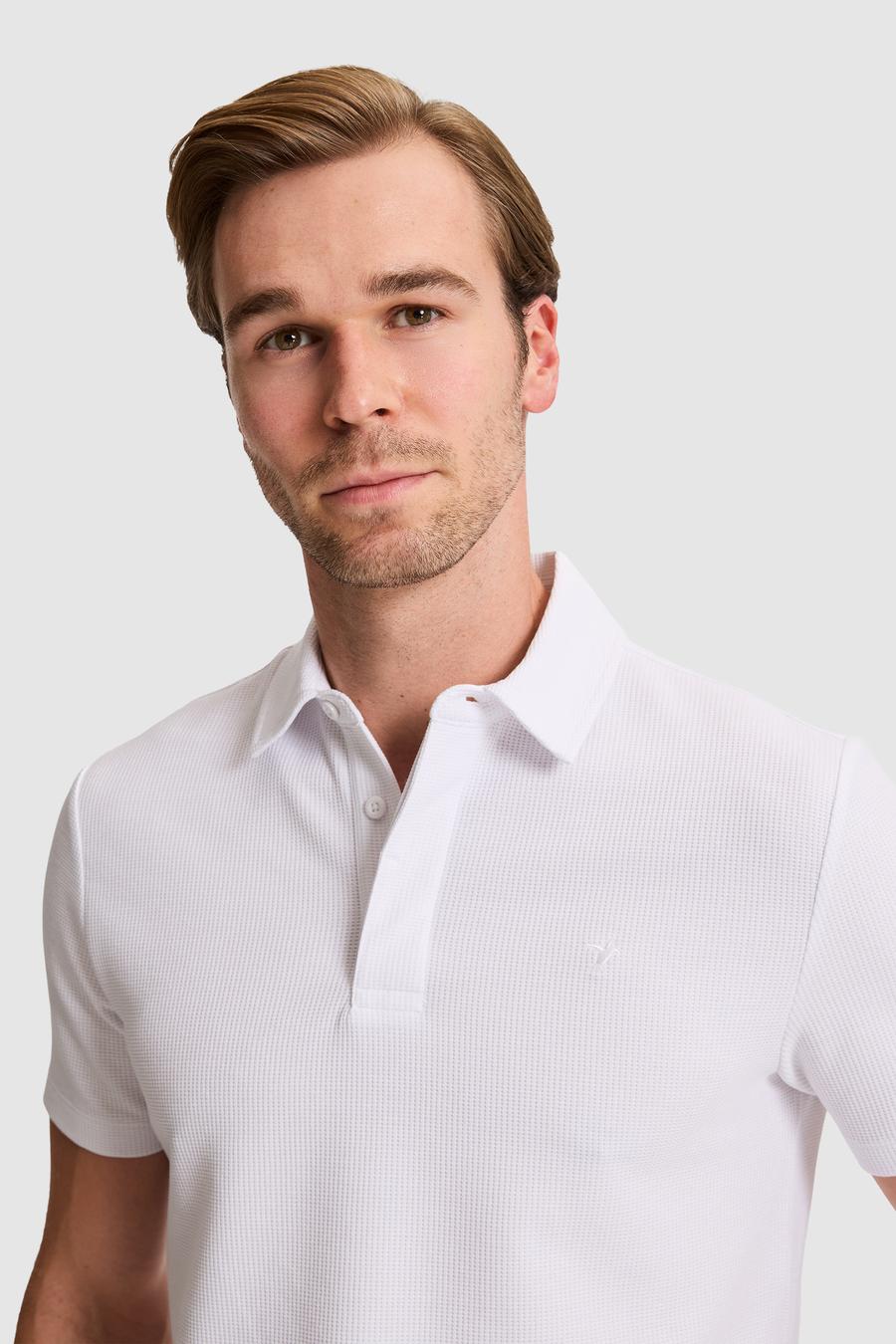 Beyaz Slim Fit Tişört - 50328358021