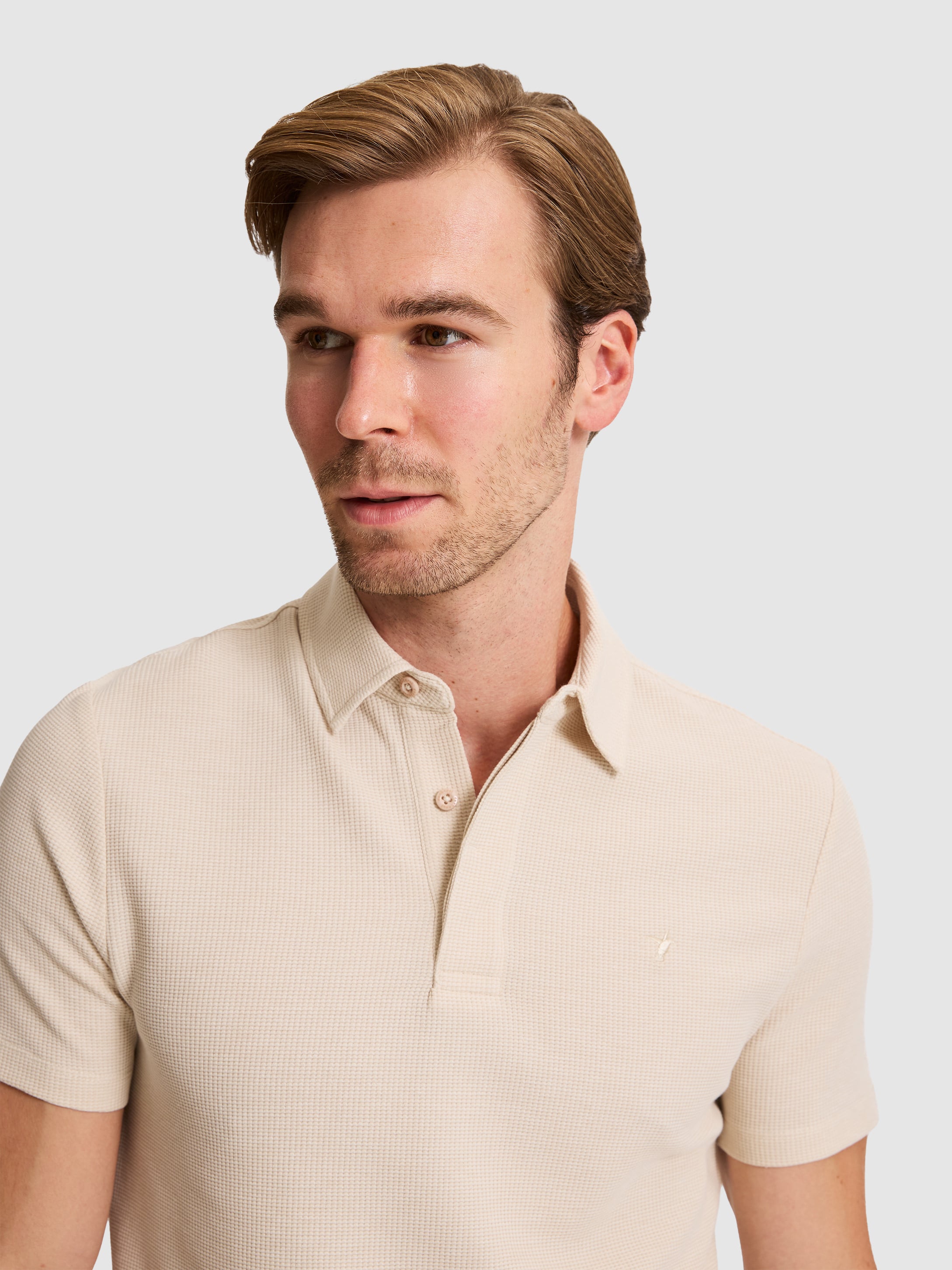 Bej Slim Fit Tişört - 50328358007