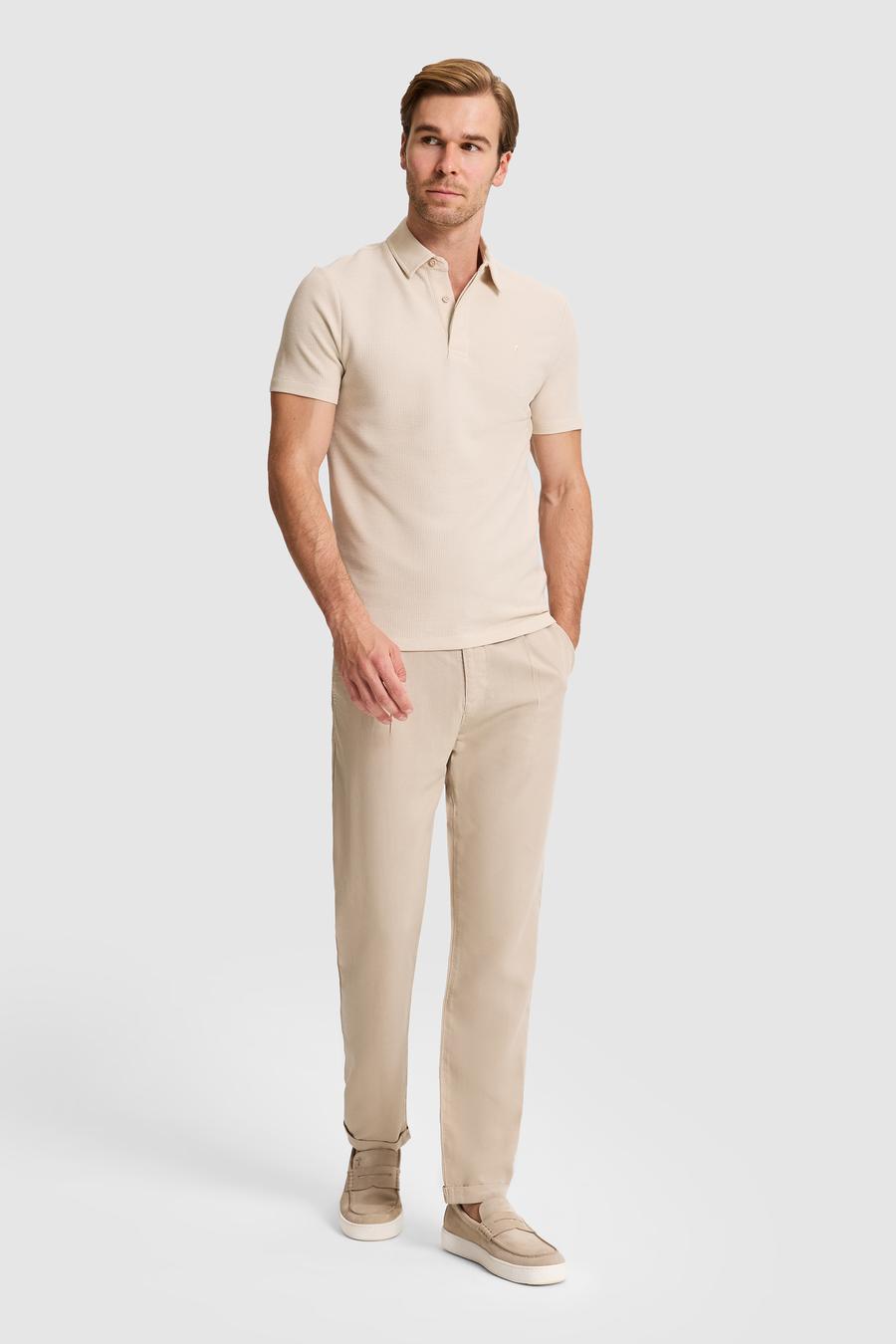 Bej Slim Fit Tişört - 50328358007