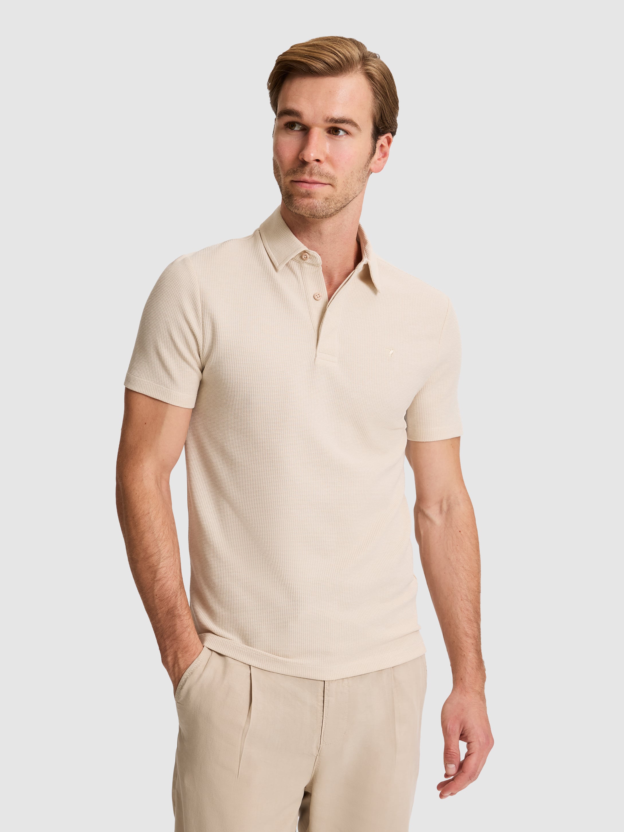 Bej Slim Fit Tişört