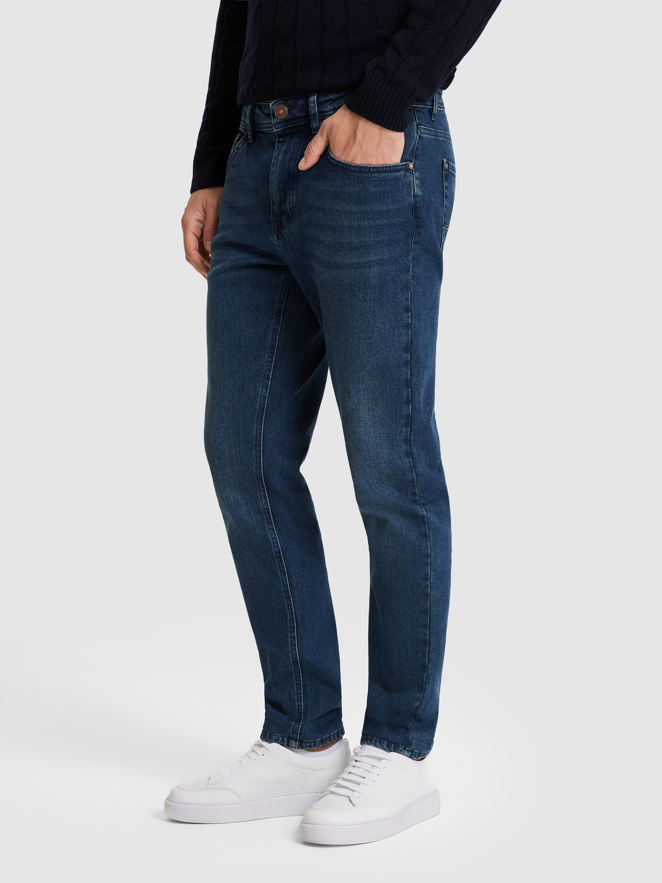 Lacivert Slim Fit Jean Pantolon - 50328280027