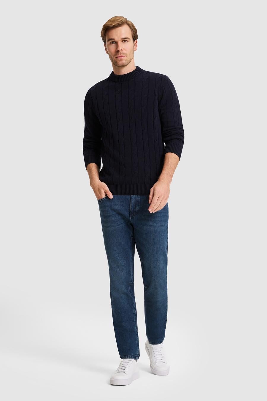 Lacivert Slim Fit Jean Pantolon - 50328280027