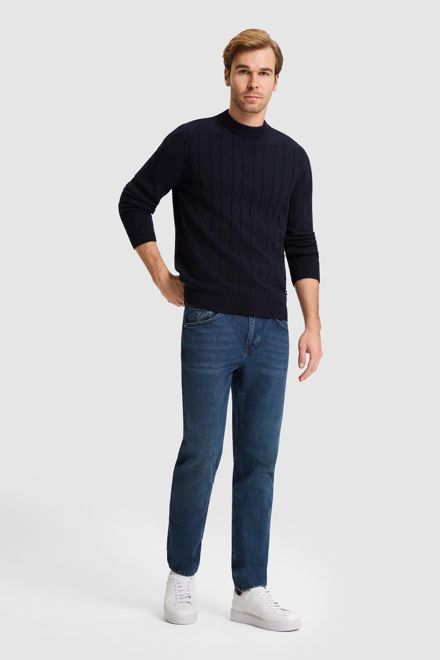 Lacivert Slim Fit Jean Pantolon - 50328280027