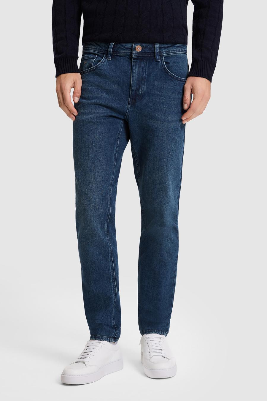 Lacivert Slim Fit Jean Pantolon - 50328280027