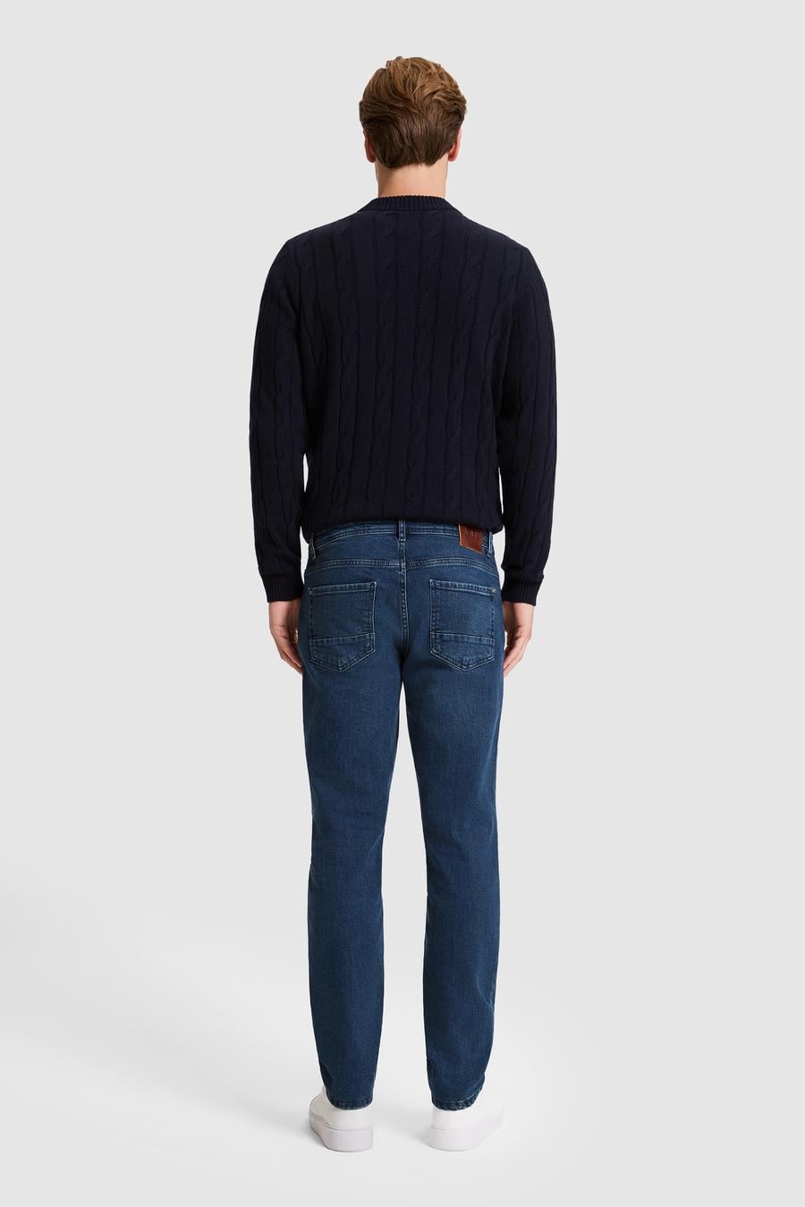 Lacivert Slim Fit Jean Pantolon - 50328280027
