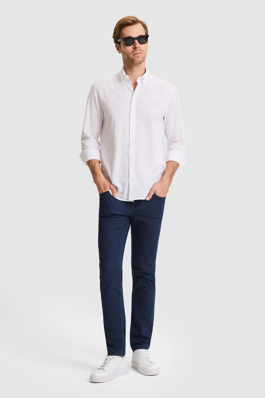 Lacivert Slim Fit Jean Pantolon - 50324279002