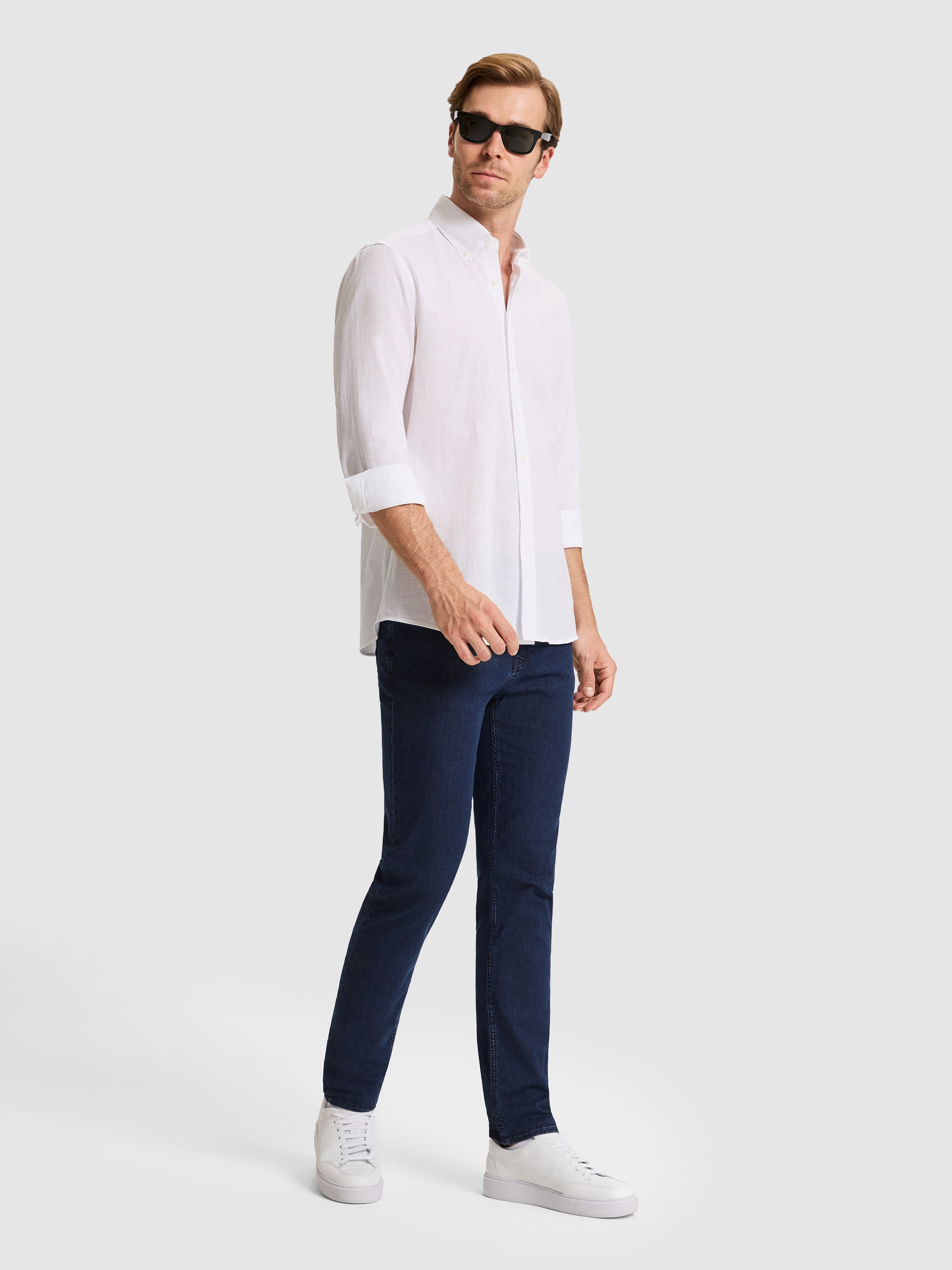 Lacivert Slim Fit Jean Pantolon - 50324279002