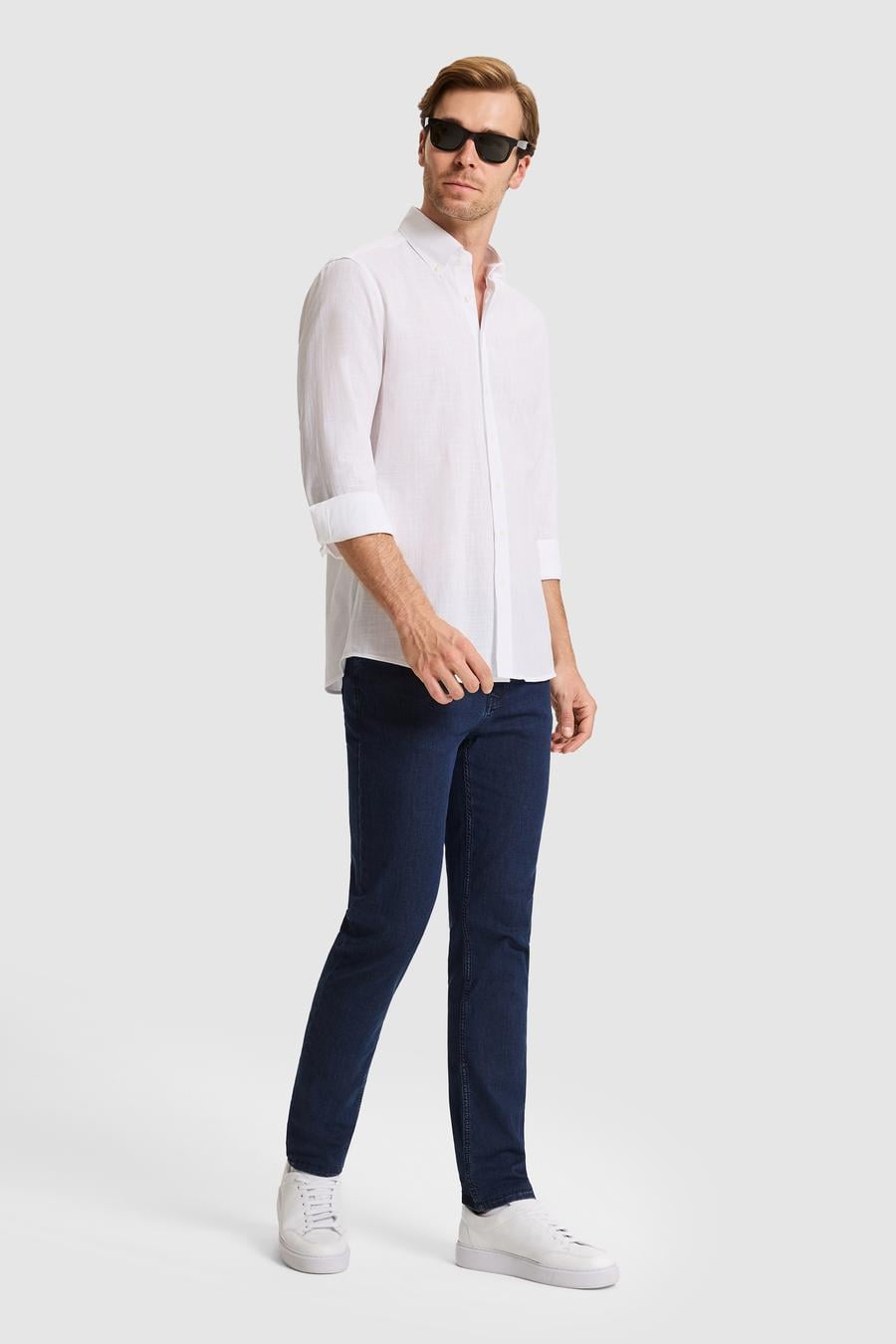 Lacivert Slim Fit Jean Pantolon - 50324279002